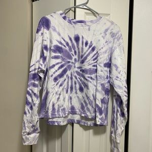 Cropped tye dye long sleeve